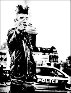 Black-and-white Punk Photography in Paris