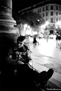Black-and-white Punk Photography in Paris